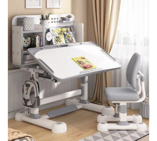 689715 set de mobilier reglabil pentru copii (birou + scaun) richi jch013