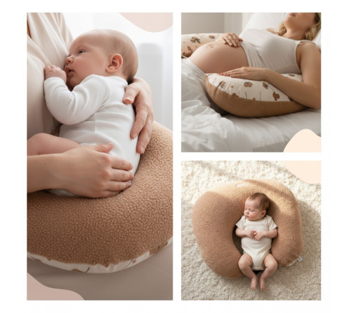 sevi 77-14 pernă pentru alăptare "teddy brown"