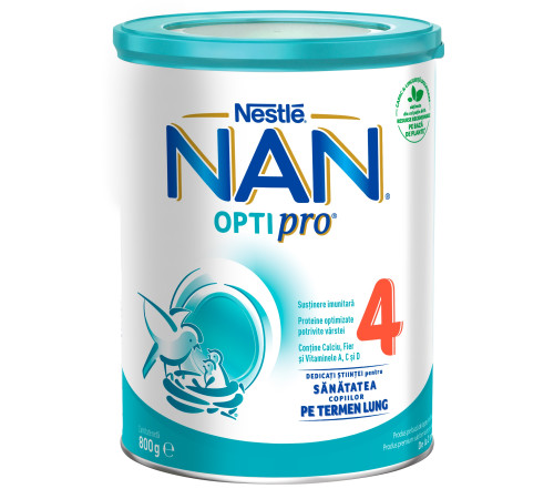 Питание и аксесcуары в Молдове Сухая молочная смесь nan opti pro 4 (24 м+) 800 gr.