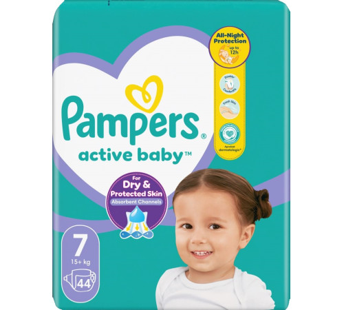 Pampers Active Baby  7 ( 15 кг +) 44 шт. pampers active baby  7 ( 15 кг +) 44 шт.