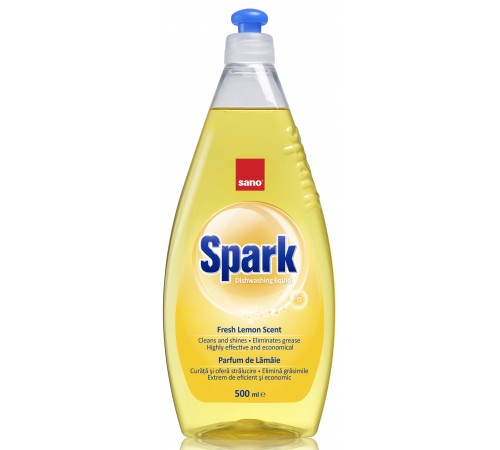  sano Средство для мытья посуды spark limon (500 мл.) 425936