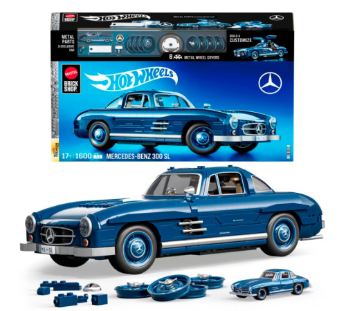 hot wheels hww25 constructor "brick shop mercedes-benz 300 sl" (1600 el.)