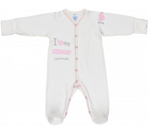 Детская одежда в Молдове veres 101.81-9.50 Комбинезон i love my mammy pink р.50