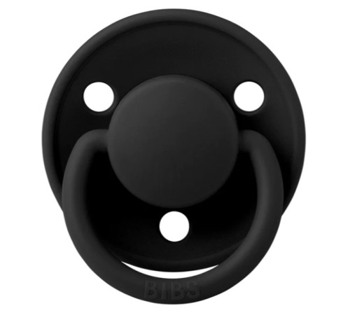  bibs suzeta rotunda din silicon de lux (0-36 luni) black