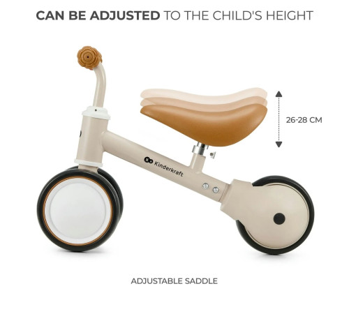 kinderkraft run bike cutie light beige