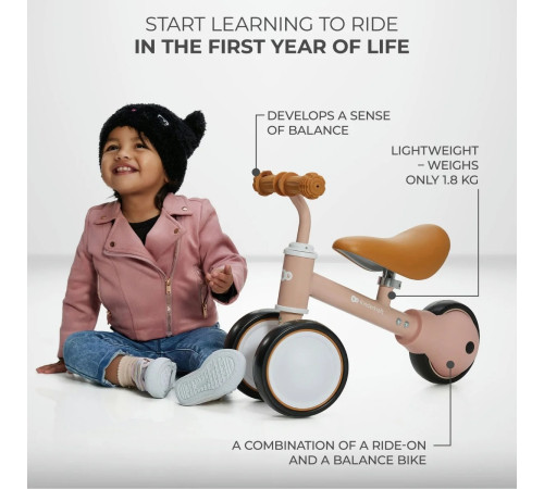 kinderkraft run bike cutie light beige