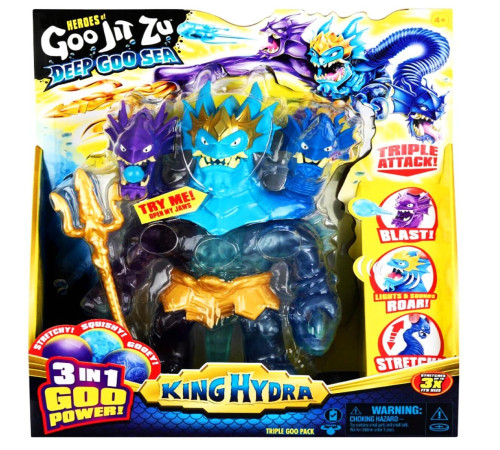  goo jit zu 42576g figurină stretch "deep goo sea king hydra" (25 сь.) 