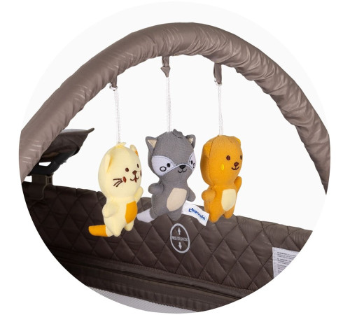chipolino Манеж-кровать "luna" kosilu251tr tiramisu