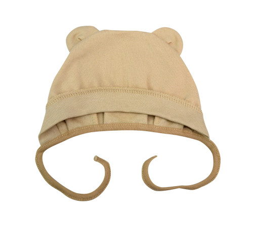 Детская одежда в Молдове minikin 25750141 Чепчик "Мамины объятия" (р.41) бежевый