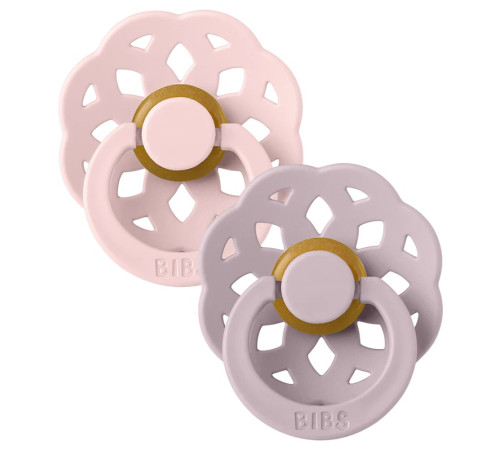 Питание и аксесcуары в Молдове bibs Пустышка круглая латексная "boheme" blossom & dusty lilac (6-18 м.) 2шт.