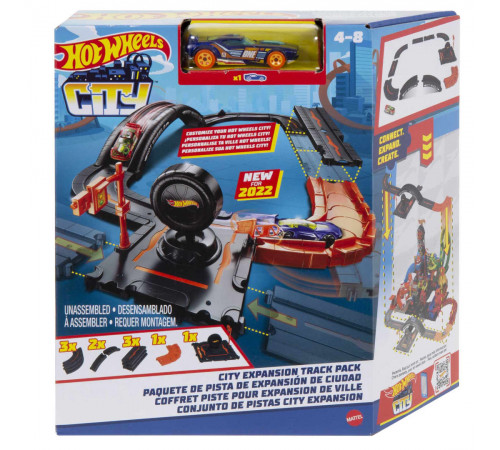  hot wheels hdn95 set de joc  "rute de transport pentru oraș"