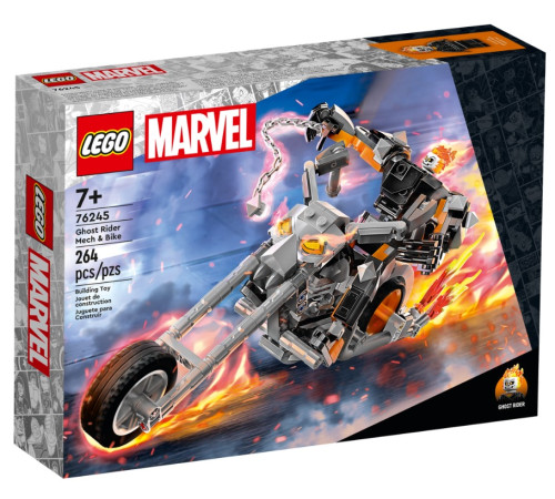 lego marvel 76245 Конструктор "Призрачный гонщик на мотоцикле" (264 дет.)