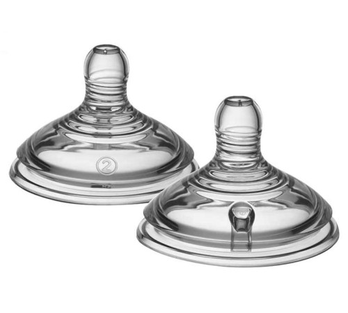 tommee tippee tt0193 tetina de silicon "closer to nature" (3 luni+ ) 2 buc. 