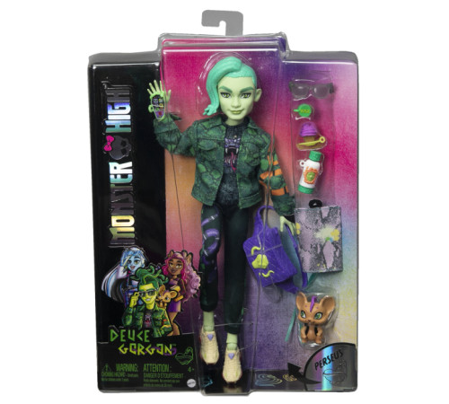 monster high hhk56 papusa "deuce gorgon"