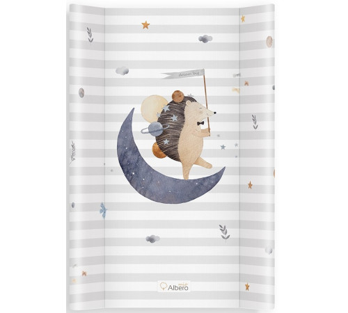 albero mio Пеленальник твердый pt80 cp3 "moon hedgehog" (80x47 см.)
