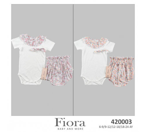 Детская одежда в Молдове fiora 420003 Комплект 2 единицы (6/9/12/18 мес.) в асс.