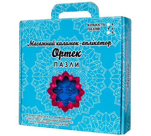 ortek 09534 Коврик-пазл ортопедический - массажный "lotus" (9 эл.)