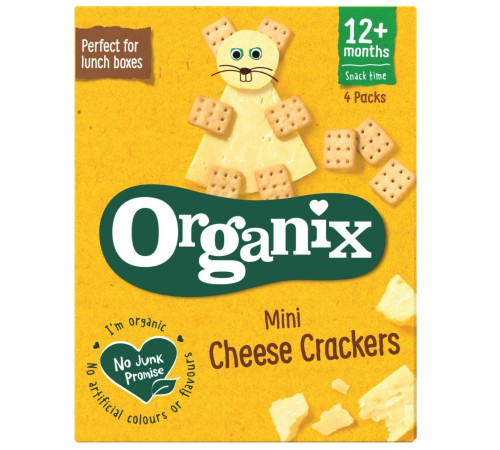 Питание и аксесcуары в Молдове Organix Печенье Bio мини с сыром (12 м+) 80 гр.  organix Печенье bio мини с сыром (12 м+) 80 гр.