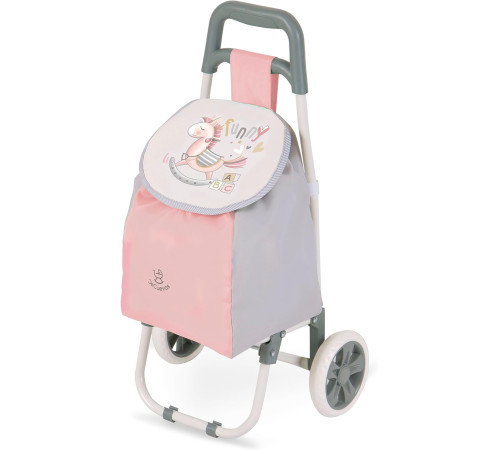 DeCuevas 52086 Geantă de cumpărături pliabilă pe roți "Funny" roz  decuevas 52086 geantă de cumpărături pliabilă pe roți "funny" roz