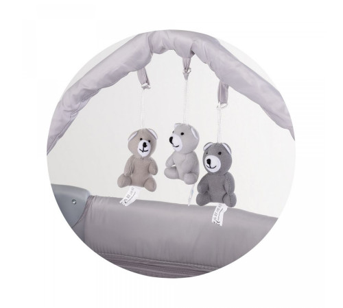 chipolino Манеж-кровать "luna" kosilu261pl платина