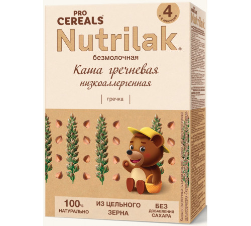 nutrilak Каша безмолочная гречневая (4 м +) 200 гр.