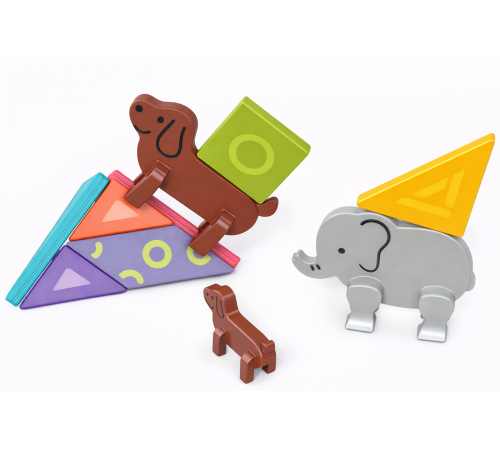  hola toys e7982 joc "tangram" cu animale magnetice