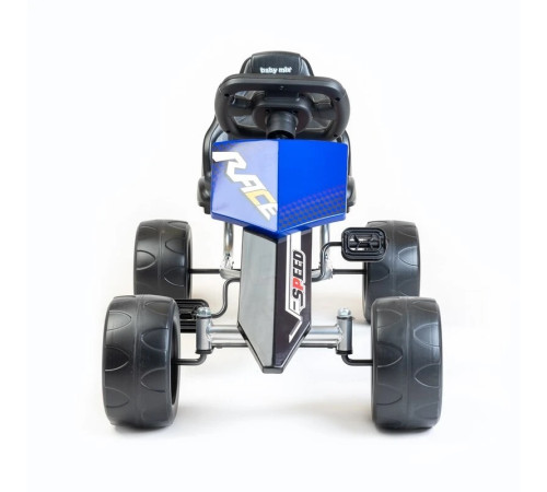 baby mix 55304 kart cu pedale go-kart speedy albastru