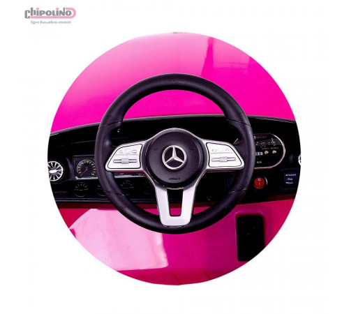 chipolino Машина на аккумуляторе  mercedes benz cls350 elkmbcls04p розовый 
