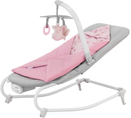 kinderkraft Шезлонг-качалка felio 2 (до 9 кг.) розовый