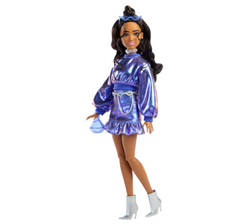 barbie jfp42 Кукла deluxe style "Светящийся Индиго" 