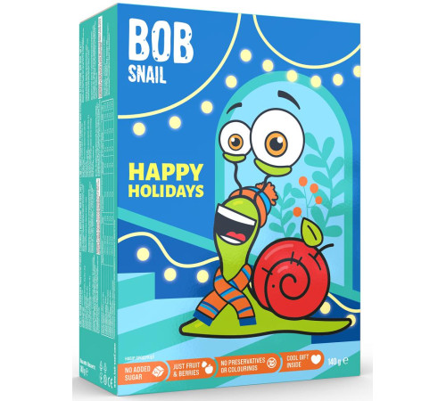  bob snail set "Сutie de crăciun cu o jucărie și autocolante" (140 g)