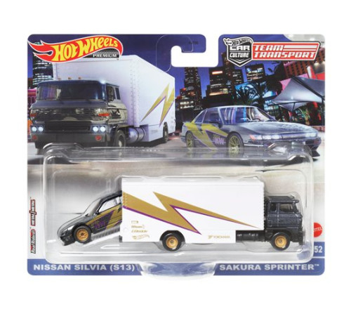 hot wheels flf56 transportor cu automobilul de baza "team transport" in asortiment