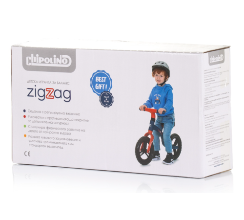 chipolino Беговел "zig zag" dikzz02405pi pink