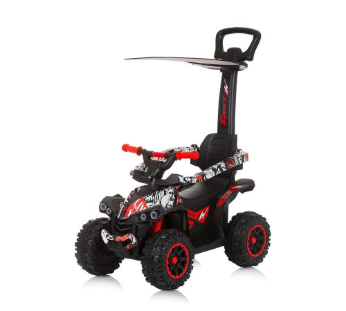 chipolino mașină cu mâner atv rocahc02306wr  alb\rosu