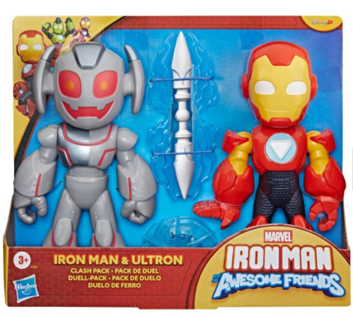  avengers g1995 set de figurine "marvel iron man & ultron clash" (23 cm)