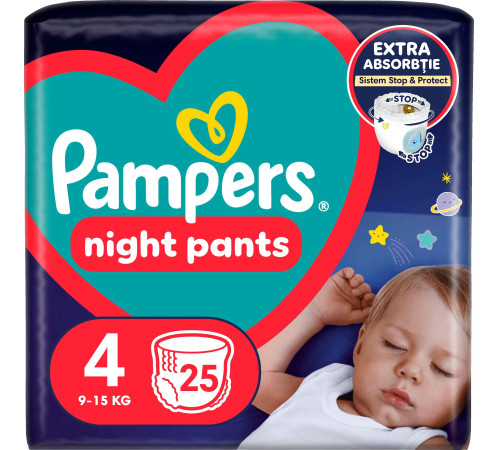 Pampers Pants Night 4 (9-15 kg.) 25 buc.  pampers pants night 4 (9-15 kg.) 25 buc.