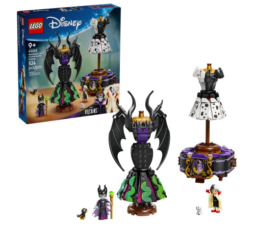 lego disney 43262 constructor "rochii maleficent și cruella de vil" (524 el.)