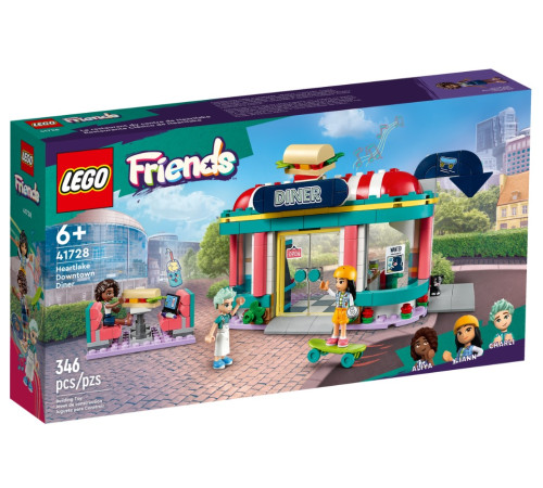 Детский магазин в Кишиневе в Молдове lego friends 41728 Конструктор "Закусочная в центре Хартлейк" (346 дет.)