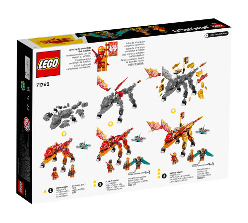 lego ninjago 71762 Конструктор "Огненный дракон ЭВО Кая" (204 дет.)