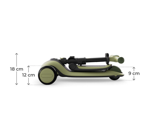 kinderkraft trotinetă 2 &icirc;n 1 "halley 2" (verde)