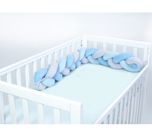 Veres 154.02.3 Bara de protecție impletita "Blue Grey" (120x15 cm.)  veres 154.02.3 bara de protecție impletita "blue grey" (120x15 cm.)