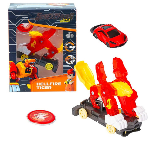 Screechers Wild EU685102 Mașina - transformer S4 L1 "HELLFIRE TIGER 360"  screechers wild eu685102 mașina - transformer s4 l1 "hellfire tiger 360"