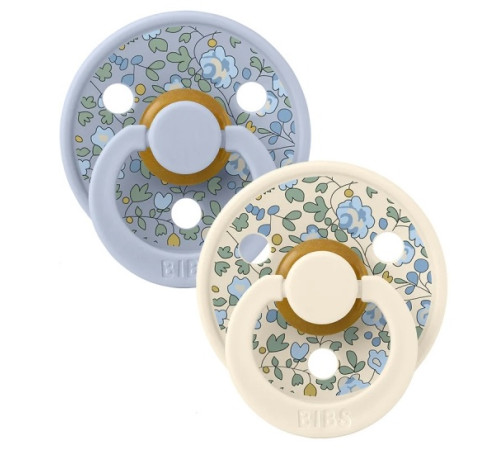 bibs suzeta rotunda din latex "colour liberty"eloise & dusty blue mix (0-6 luni) 2 buc.