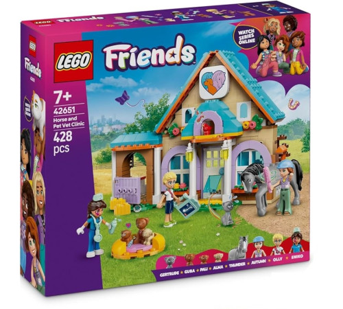  lego friends 42651 constructor "clinică veterinară pentru animale de companie" (428 el.)