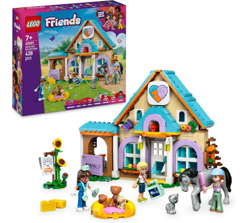 lego friends 42651 Конструктор "Ветклиника для домашних животных" (428 дет.)