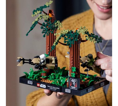 lego star wars 75353 constructor "diorama: endor speeder chase" (608 elт.)