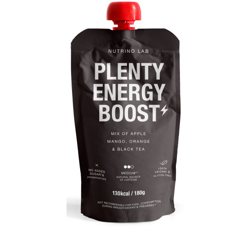  nutrino lab piure "plenty energy boost" măr-mango-portocale-ceai negru (180 gr.)