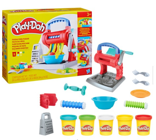 play-doh e7776 set de creativitate cu plastilină "petrecerea cu tăiței"