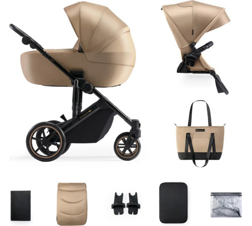 kinderkraft Коляска 2-в-1 prime2 бежевый