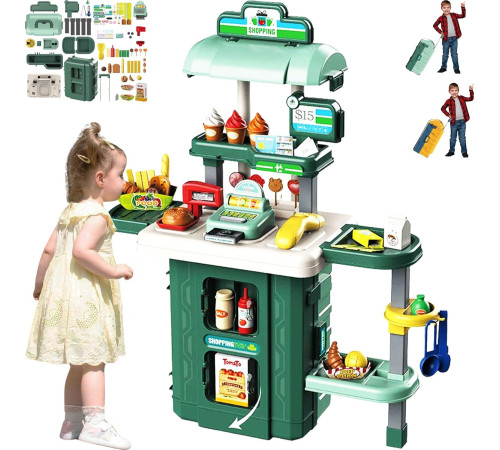 op ДЕ05.443 set de joc "supermarket" &icirc;ntr-o valiză